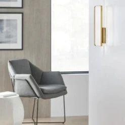 Banda Wall Light -Andrew Martin 346877 banda wall light natural brass life 2