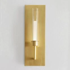 Linger Wall Light -Andrew Martin 347347 linger wall light natural brass life 2