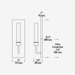 Linger Wall Light -Andrew Martin 347374 linger wall light tech