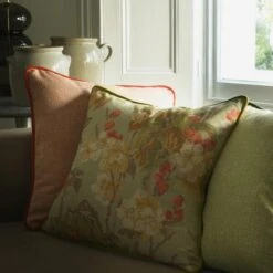 Midsummer Sage Cushion -Andrew Martin 351076 riverbank reed lobster midsummer safe cushion lifestyle sml