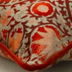 Iznik Red Draught Excluder Cushion -Andrew Martin 352852 iznik red draught excluder wool cnrsml