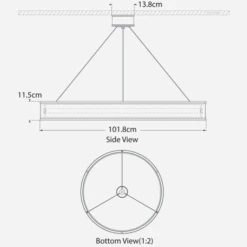 Connery Chandelier 9 Connery Chandelier -Andrew Martin 354050 connery ring large tech