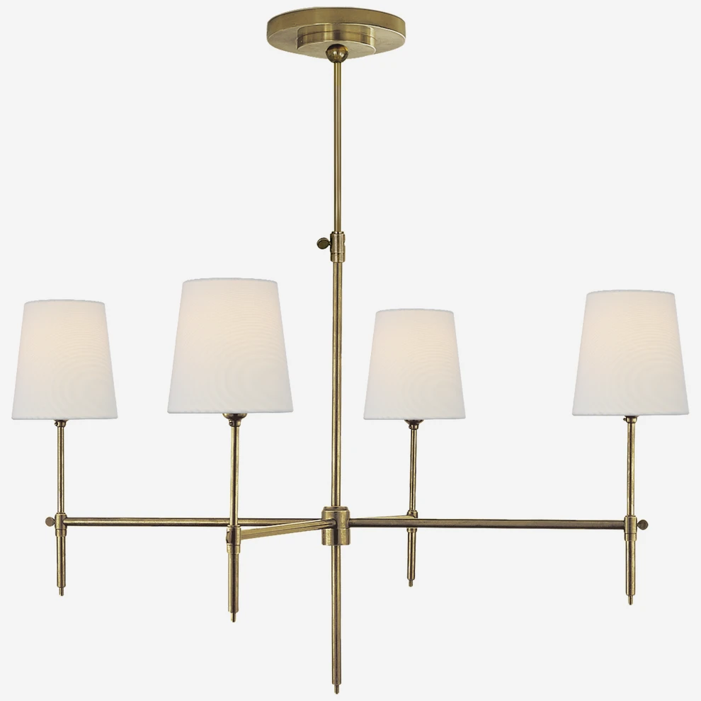 Bryant Large Chandelier - Hand-Rubbed Antique Brass Light 3 Bryant Large Chandelier - Hand-Rubbed Antique Brass Light