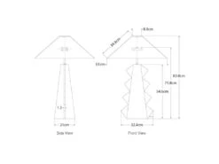 Striking Table Lamp With A Ceramic Glaze 9 Striking Table Lamp With A Ceramic Glaze -Andrew Martin 45332 senso dimensions