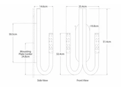 Candelabra Wall Light -Andrew Martin 49709 rousseau double