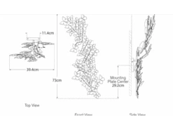 Butterfly Motif Wall Light -Andrew Martin 49724 farfalle wall