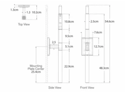 Modern Wall Light -Andrew Martin 49727 reagan med wall
